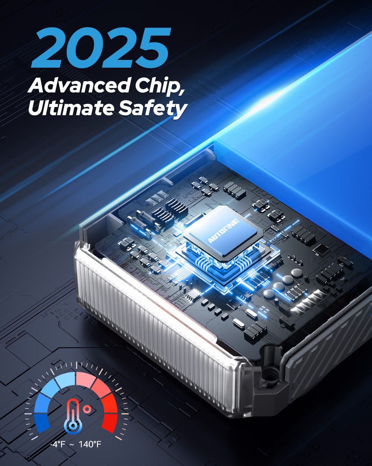 Autoone AUTOONE M4 Jump Starter 7500A Car Jumper Starter Portable, 12V Battery Jump Starter (All Gas/12L Diesel) Jump Box for Car Battery with Built-in Booster, Storage Case, LED Light, Jumper Cables