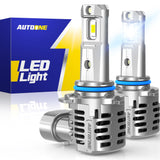 Autoone Headlight Bulb 9005 HB3 LED Automotive Headlight Bulbs 22000LM 6500K White 2 PCS
