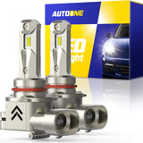 Autoone Headlight Bulb 9005 HB3 LED Headlight Bulbs 14000LM 6000K White 2Pcs