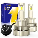 Autoone Headlight Bulb AUTOONE D4S D4R Headlight Bulb, 24000LM 600% Brighter, 6000K Diamond White High Low Beam D4S D4R Bulb