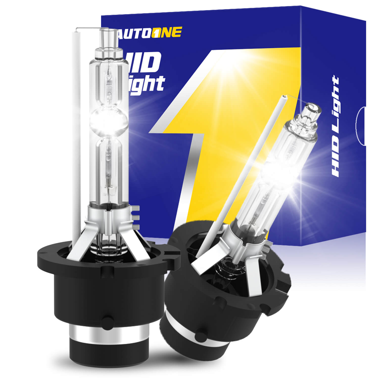 Autoone Headlight Bulb D2S HID Bulbs Original Headlight Replacement 55W 6000K White 2 PCS