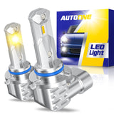 Autoone Headlight Bulb H10 9145 Fog Light DRL Bulbs 3000K Amber Yellow Light 2 PCS