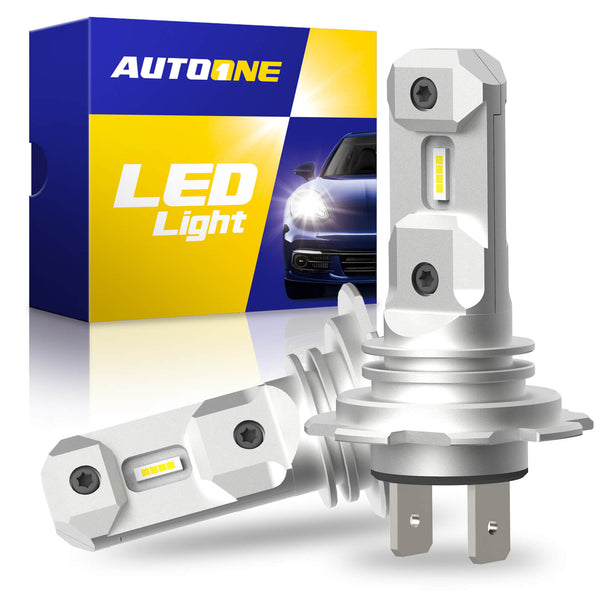 AUTOONE H7 LED Headlight Bulb 60W 6500K White 2 Pcs