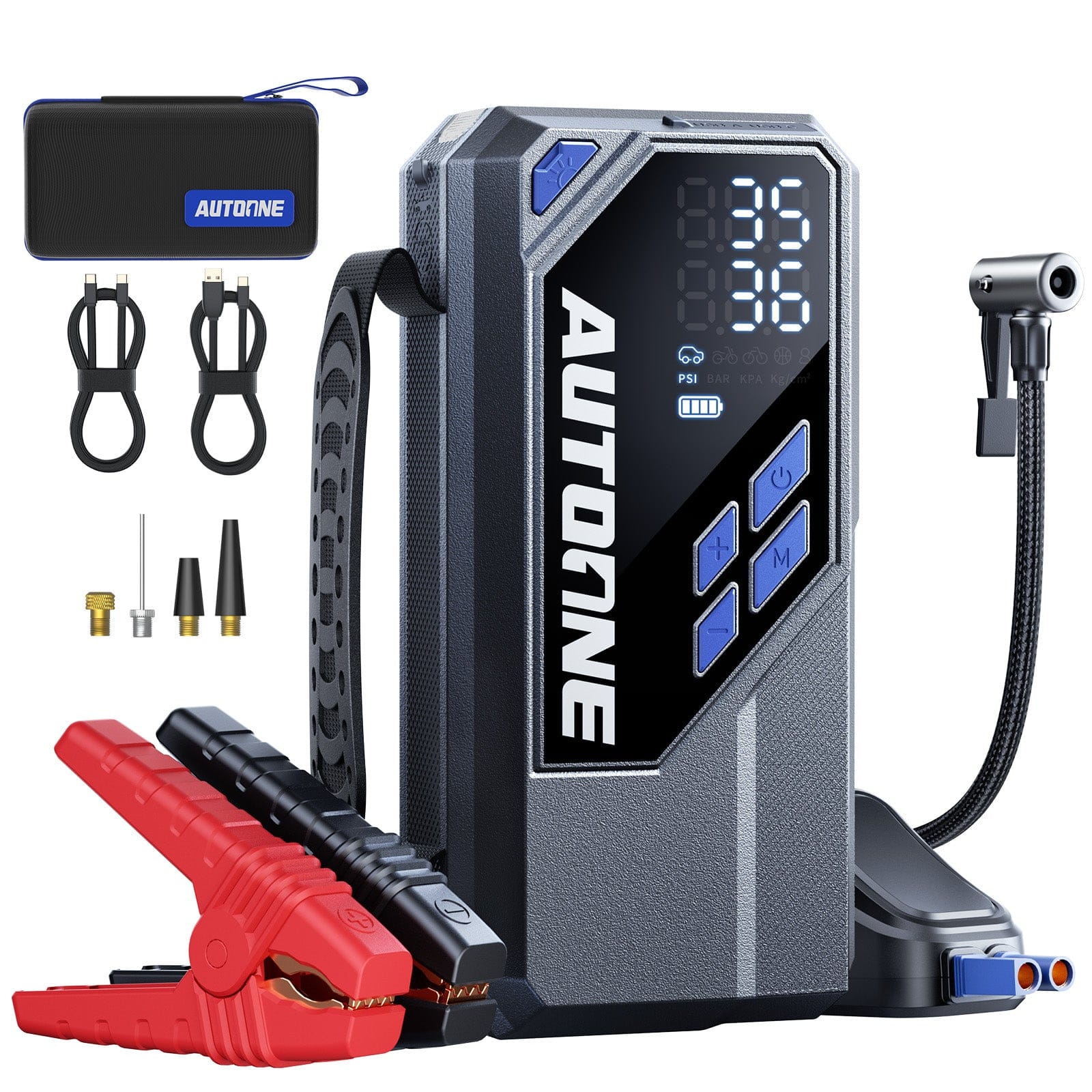 booster starter jump box Portable Car Battery Jump Starter 4000A 16800mAh Jump Box, Car Battery Jumper Starter Portable Jumper Cables for car(8.0L Gas/6.5L Diesel), Fast