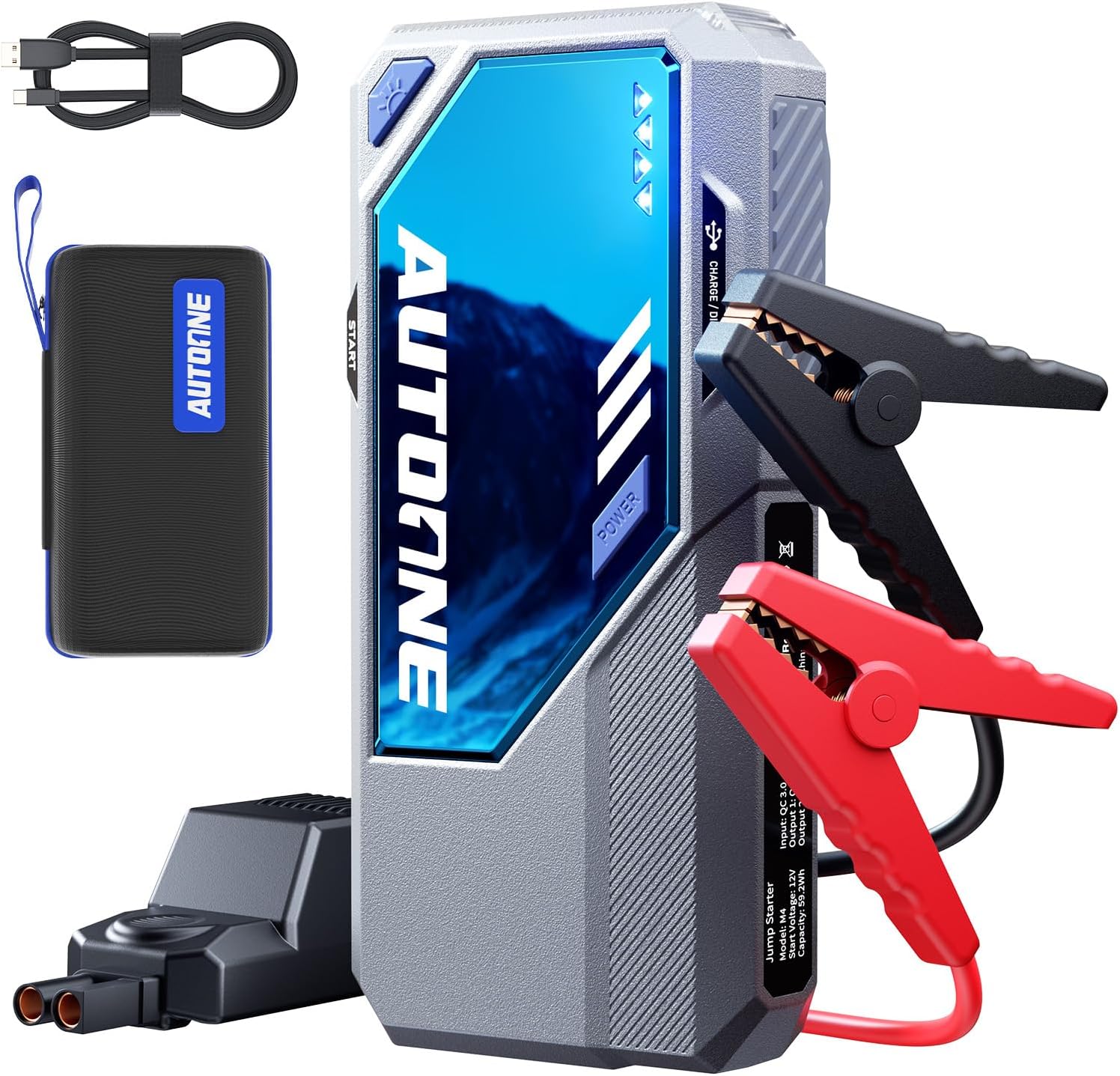 AUTOONE M4 Jump Starter 8000A Car Battery Jumper Starter Portable, 12V Jump Pack (All Gas/12L Diesel) Jump Box for Car Battery with Built-in Booster, AUTOONE M4 Jump Starter 8000A Car Battery Jumper Starter Portable, 12V Jump Pack (All Gas/12L Diesel) Jump Box for Car Battery with Built-in Booster,
