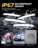 Autoone Lighting Assemblies AUTOONE LED Side Marker Lights Compatible With Chevrolet Camaro 2016-2023, Front & Rear Fender Smoked Lens White Light Side Markers, 4PCS