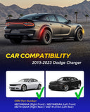 Autoone Lighting Assemblies AUTOONE LED Side Marker Lights Compatible with Dodge Charger 2015-2023, Front & Rear Fender Side Markers, Smoked Lens