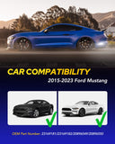 Autoone Lighting Assemblies AUTOONE LED Side Marker Lights Compatible With Ford Mustang 2015-2023, White Light Smoked Lens Rear Fender Side Markers, 2pcs