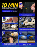 Autoone Lighting Assemblies AUTOONE Switchback LED Side Marker Lights Compatible With 10th Gen Honda Civic 2016-2021, Amber Yellow Turn Signals & White DRL