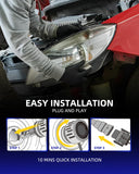 Autoone AUTOONE 2024 Upgraded 9012 HIR2 Led Fog Bulbs 32000 LM 6500K 120W Cool White 2Pcs