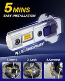 Autoone AUTOONE H3 Fog Bulb Amber, 7 Times Brighter H3 Bulb, 3 Min Quick Install, 20 Years Lifespan, No Flicker