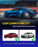 Autoone AUTOONE LED Side Marker Lights White Compatible With Chevrolet Camaro 2016-2023, Front & Rear Fender Side Markers, Smoked Lens Driver & Passenger Side Bumper Lights, 4PCS