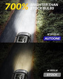 Autoone Fog Light Bulb AUTOONE 2026 Updated H3 Fog Light Bulbs, 7 Times Brighter 18000LM, 6500K Cool White, Plug-N-Play, 60000+ Hour Lifespan, Canbus Ready, Pack of 2