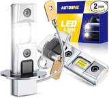 Autoone Fog Light Bulb AUTOONE 2026 Updated H3 Fog Light Bulbs, 7 Times Brighter 18000LM, 6500K Cool White, Plug-N-Play, 60000+ Hour Lifespan, Canbus Ready, Pack of 2