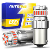 Autoone Headlight Bulb 1156 LED Reverse Light Bulb 6500K Red 2PCS