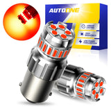 Autoone Headlight Bulb 1156 LED Reverse Light Bulb 6500K Red 2PCS
