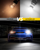 Autoone Headlight Bulb 3157 3156 LED Reverse Light Bulb 6500K White 2 PCS