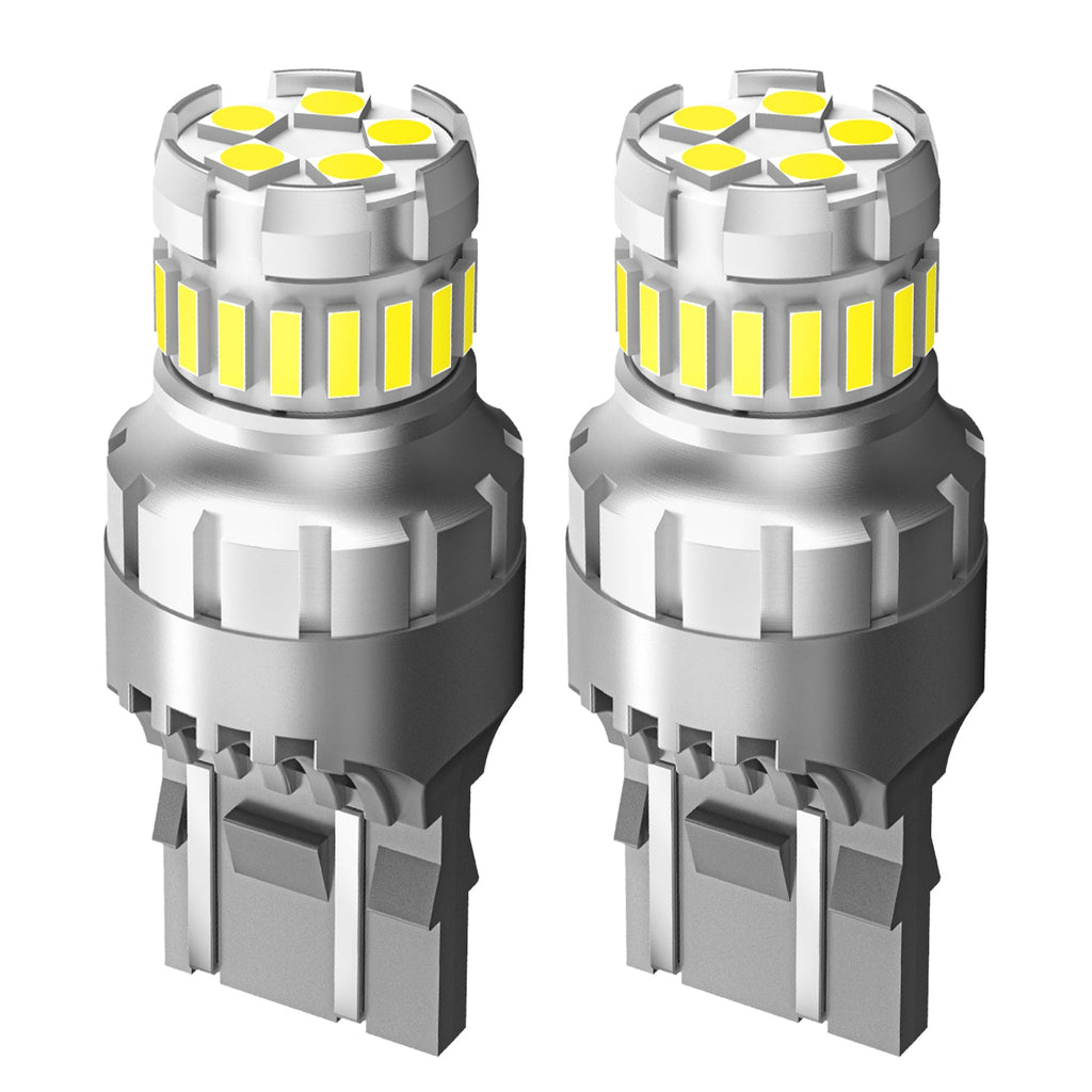 7443 W21W LED Brake Light Bulb 2800LM 6500K White 2PCS – AUTOONE