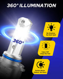 Autoone Headlight Bulb 9005+9006 LED Headlight Bulb*4pcs 9005 HB3+9006 LED Headlight Bulbs 12000LM 6500K White 4 PCS