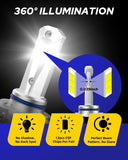 Autoone Headlight Bulb 9005 HB3 LED Headlight Bulbs 12000LM 6000K White 2 PCS