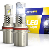 Autoone Headlight Bulb 9007 HB5 LED Headlight Bulbs 6000K 24000LM White
