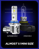 Autoone Headlight Bulb AUTOONE 9012 HIR2 Bulbs, 22000 Lumens 600% Brighter than Halogen, 6500K Cool White 35W 9012 Bulbs