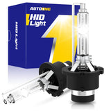 Autoone Headlight Bulb AUTOONE D4S D4R HID Bulb, 6000K Cool White 66440 42402 42402WX HID Bulbs, 35W Xenon D4S Bulbs