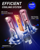 Autoone Headlight Bulb AUTOONE H7 LED Bulb, 800% Brighter, 5 Min Quick Install, 20 Years Lifespan, No Flicker, 99% Compatibility, Pack of 2