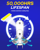 Autoone Headlight Bulb AUTOONE Upgraded H7/H7LL Light Bulb, Super Bright Real 1:1 Halogen Mini Size, 10-Year Extended Lifespan, 6500K White Illumination for Fog Lights or Daytime Running Lights, Plug and Play, Pack of 2