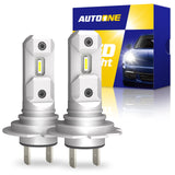 AUTOONE Upgraded H7/H7LL Light Bulb, Super Bright Real 1:1 Halogen Mini Size, 10-Year Extended Lifespan, 6500K White Illumination for Fog Lights or Daytime Running Lights, Plug and Play, Pack of 2