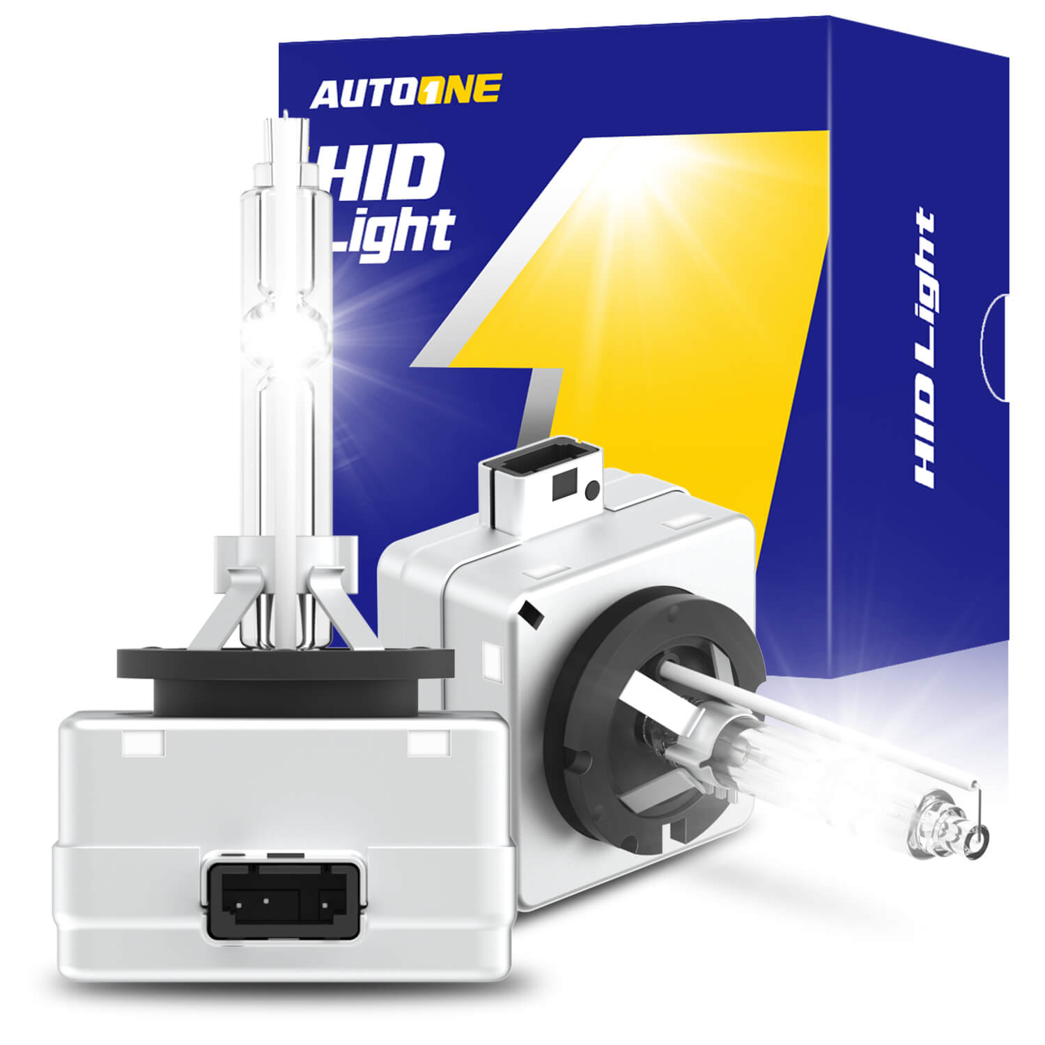 Autoone Headlight Bulb D3S HID Xenon Headlight Bulbs Original Replacement 55W 6000K White 2 PCS