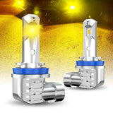 Autoone Headlight Bulb H11 H8 H9 LED Bulbs 6000K Gold Yellow 12000LM Fog Light Bulbs