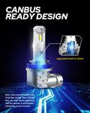 Autoone Headlight Bulb H11 LED Bulbs 6000K White 12000LM Fanless Upgarde Fog Light Bulb