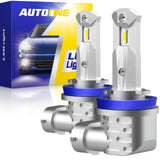 Autoone Headlight Bulb H11 LED Bulbs 6000K White 12000LM Fanless Upgarde Fog Light Bulb