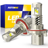 Autoone Headlight Bulb H13 9008 LED Headlight Bulbs 6000K 24000LM White