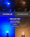 Autoone Headlight Bulb T10 168 2825 W5W 194 LED Bulb Blue Interior & Exterior Car Lights 2 PCS