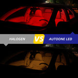 Autoone Headlight Bulb T10 168 2825 W5W 194 LED Bulb 6500K Red Interior & Exterior Car Lights 2 PCS