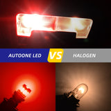Autoone Headlight Bulb T10 168 2825 W5W 194 LED Bulb 6500K Red Interior & Exterior Car Lights 2 PCS