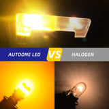 Autoone Headlight Bulb T10 168 2825 W5W 194 LED Bulb 6500K Yellow, Interior & Exterior Car Lights 2 PCS