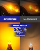 Autoone Headlight Bulb T10 168 2825 W5W 194 LED Bulb 6500K Yellow, Interior & Exterior Car Lights 2 PCS