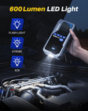 Autoone jump starter AUTOONE 8000A Jump Starter with Air Compressor (All Gas/12L Diesel), 150PSI Car Jumper Starter Portable, Jump Box Tire Inflator with LED Flashlight, LCD Display, Storage Case