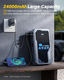 Autoone jump starter AUTOONE 8000A Jump Starter with Air Compressor (All Gas/12L Diesel), 150PSI Car Jumper Starter Portable, Jump Box Tire Inflator with LED Flashlight, LCD Display, Storage Case