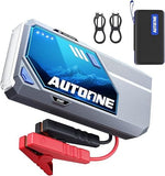 AUTOONE M5 8500A Car Jump Starter 12V Battery Jumper Starter Portable (All Gas/All Diesel) 168W DC Jump Box for Car Battery with Built-in Booster, Type-C Fast Charge & Jumper Cables Jump Pack