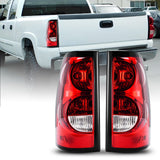 Autoone Lighting Assemblies For 2003-2006 Chevy Silverado Halogen Tail Light Assembly Compatible with Chevrolet Silverado 1500/ 2500HD/ 3500, Driver & Passenger Side