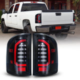 Autoone Lighting Assemblies For 2007-2014 Chevy Silverado and GMC Sierra LED Tail Light Assembly LED Taillights Rear Lamps, Driver & Passenger Side