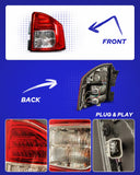 Autoone Lighting Assemblies For 2011-2014 Jeep Compass Tail Light Assembly Factory Taillights with Bulbs