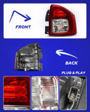 Autoone Lighting Assemblies For 2014-2017 Jeep Compass Tail Light Assembly Factory Taillights with Bulbs