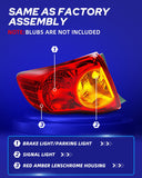 Autoone Lighting Assemblies Tail Light Assembly for 2009-2010 Corolla Driver Side & Passenger Side, Without Bulbs