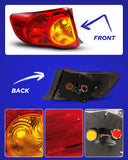Autoone Lighting Assemblies Tail Light Assembly for 2009-2010 Corolla Driver Side & Passenger Side, Without Bulbs