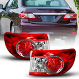 Autoone Lighting Assemblies Tail Light Assembly for 2011-2013 Toyota Corolla Rear Factory OEM Driver Side & Passenger Side, Without Bulbs